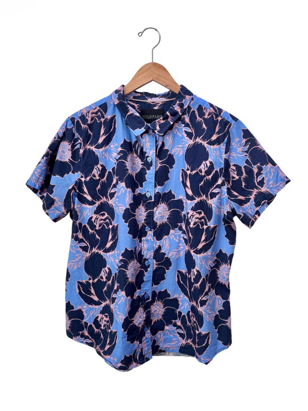 Wildfang Dark Floral Cotton The Essentials Button Up